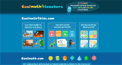 Desktop Screenshot of coolmath4teachers.com