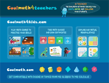Tablet Screenshot of coolmath4teachers.com